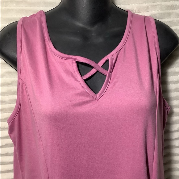 Women’s M-FASIS Criss cross Tank top size Large - Picture 4 of 6